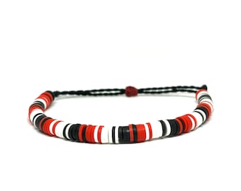 Personalized Team Bracelet: Waterproof Adjustable Disc Charm, Sports Gift