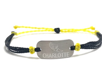 Track and Field personalized sports bracelet, custom colors available