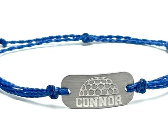 Golf bracelet, personalized waterproof sports bracelet, team gifts