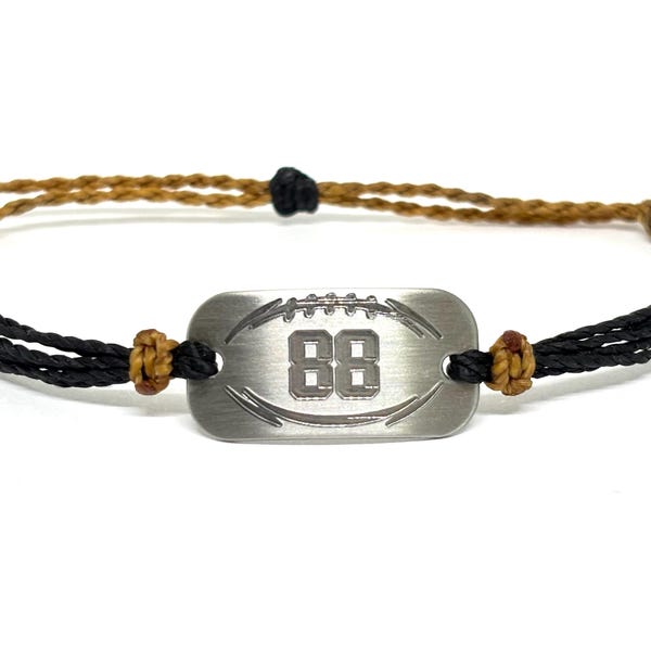 Football bracelet, personalized waterproof sports jewelry, team gifts