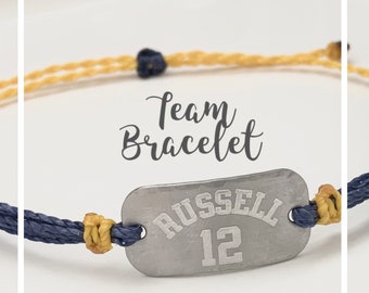 team gifts personalized waterproof sports bracelet Sieraden Armbanden ID- & Medische armbanden Football bracelet 
