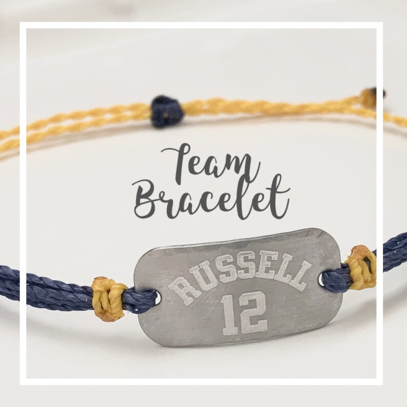 personalized team bracelets