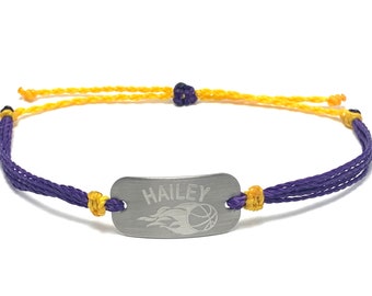 Basketball bracelet, personalized waterproof sports bracelet, team gifts