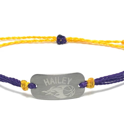 Personalized Basketball Bracelet Etsy