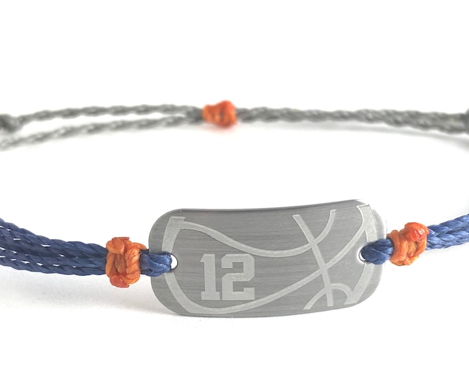 Basketball bracelet, personalized waterproof sports bracelet, team gifts