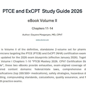 Tom II. Przewodnik do egzaminów PTCE i ExCPT 2026 – rozdziały 11–14. Certyfikacja CPhT. zdjęcie 2
