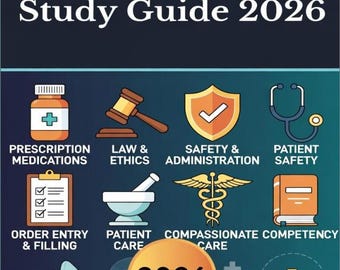 Volume II. PTCE and ExCPT Study Guide 2026 – Chapters 11–14.  CPhT certification.