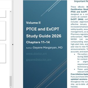 Tom II. Przewodnik do egzaminów PTCE i ExCPT 2026 – rozdziały 11–14. Certyfikacja CPhT. zdjęcie 6
