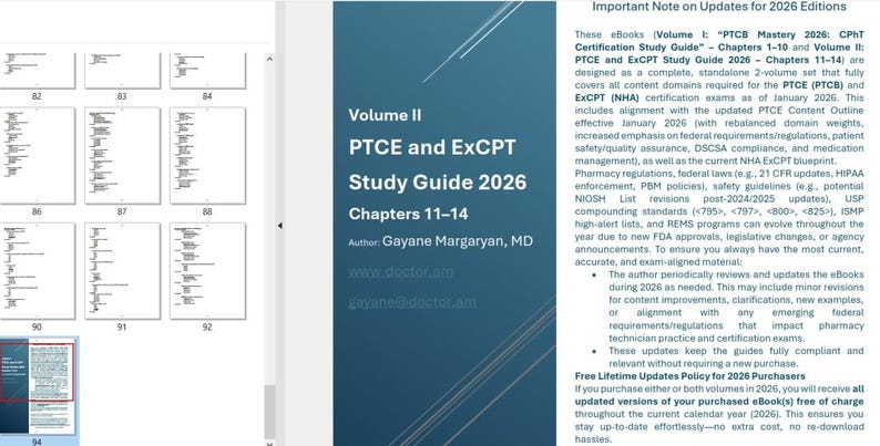 Tom II. Przewodnik do egzaminów PTCE i ExCPT 2026 – rozdziały 11–14. Certyfikacja CPhT. zdjęcie 6