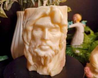 Cristo Eterno | Jesus Candle, Catholic Prayer Candle, Christian Religious Candle, Christ Altar Decor, Catholic Gift, First Communion Gift