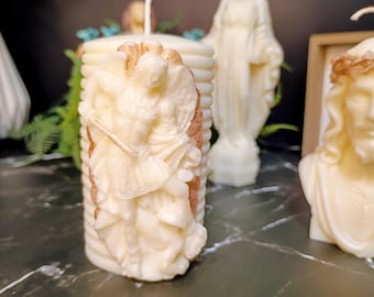 San Miguel Arcángel — Devotional Candle of Protection, Strength & Divine Justice