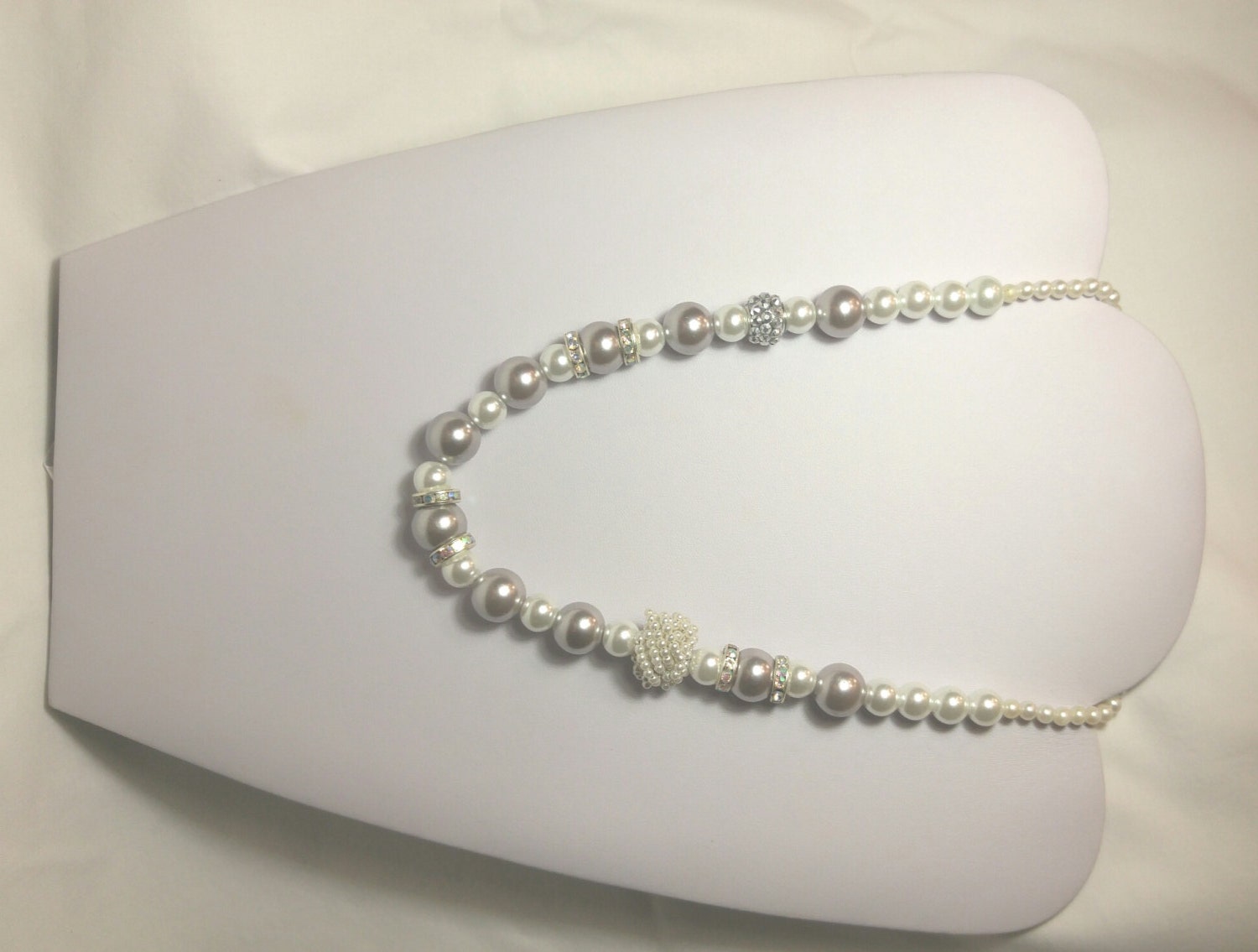 Necklace Faux Pearl Statement Necklace Wedding Jewelry Etsy
