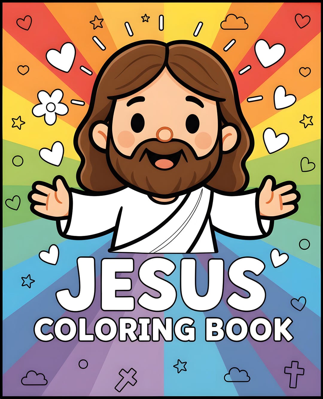 Jesus Coloring Book for Kids, Christian Bible Stories (PDF Pattern) - Etsy