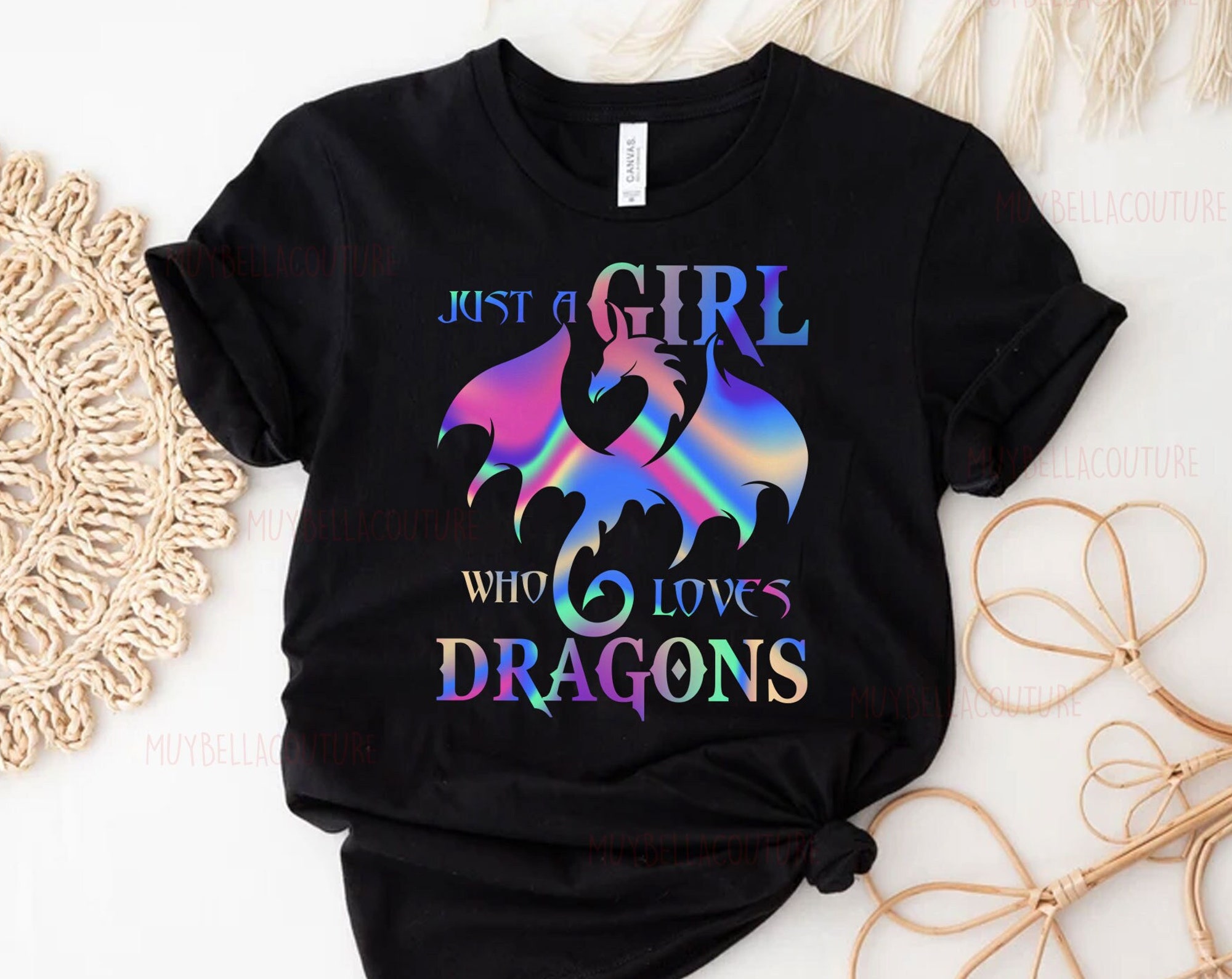 Discover Just A Girl Who Loves Dragons Shirt