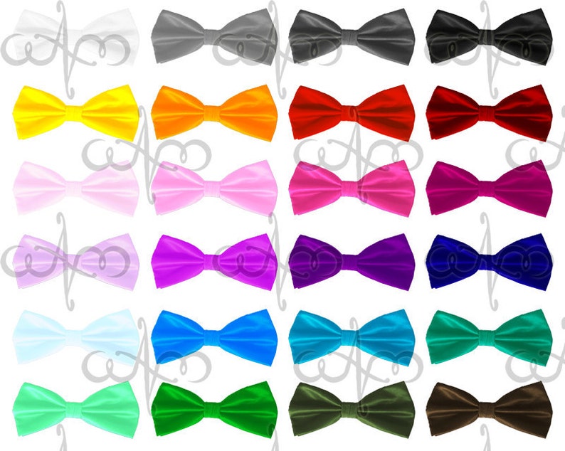 Flat Ribbon Bows Clip Art Graphic Design Pattern for Your Art Projects