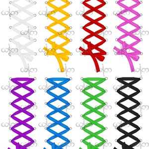 Corset Lace Clip Art Graphic Design Pattern for your art projects