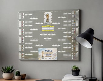 2026年ワールドカップポスター｜ワールドカップ日程表（印刷可能）｜サッカー壁掛けチャート｜FIFAワールドカッププランナー（ダウンロード）