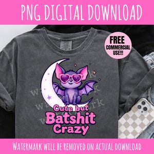 Bat with Sunglasses PNG: Funny Halloween Shirt Design (Digital Download)