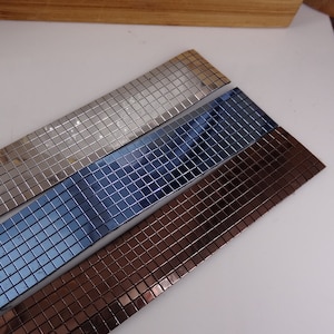 1pcs- (20 x 230mm) U.V trim 3mm  tiny mirror small reflective squares