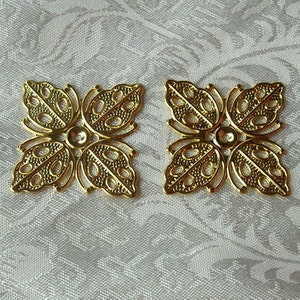 16 peças (25 mm) (20 mm) (12 mm) pingentes de filigrana afiada de joaninha de latão bruto - sem níquel