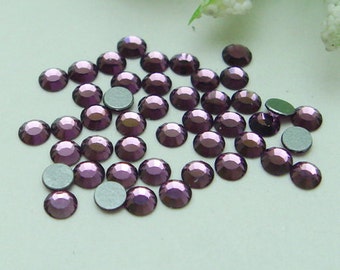 144 pcs  swarovski  flat back crystal,amethyst (SS7)