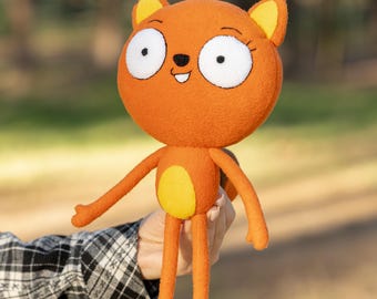 Kiff plush - handmade Kiff the Squirrel soft toy