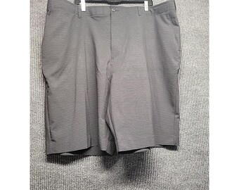 Ben Hogan Mens Gray Striped Performance Golf Shorts Size 46 Stretch WT4141