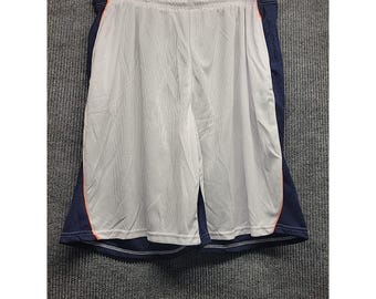 Ab 5 Herren Basketball Shorts 4X Weiß Marineblau Orange Mesh Sportlich Fitnessstudio