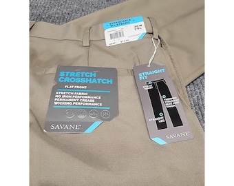 Nwt Herren 36x29 Savane Anzughose Grau