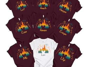 Disney Castle T-Shirt, Disney Vacation Shirt, Disney Trip Shirt, Disney Family Shirts, Family Vacation Shirt, Custom Disney Castle Tshirt