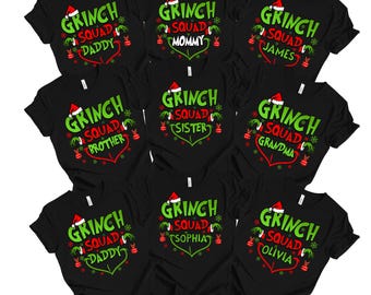 Christmas Grinch Shirt, Family Christmas Shirt, Custom Grinch Squad Shirt, Very Merry Shirt, 2025 Christmas, Family Matching Shirt