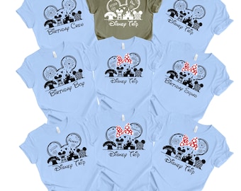 Custom Disney Birthday Shirt, Disney Birthday Family Tshirts, Disney Birthday Squad Shirts, Disney Trip Vacation, Disney World Tee, Crew Tee