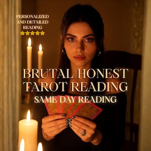 Brutal Truth Tarot Reading, Honest Answers, No Sugarcoating, Deep Insight, Fast PDF Delivery