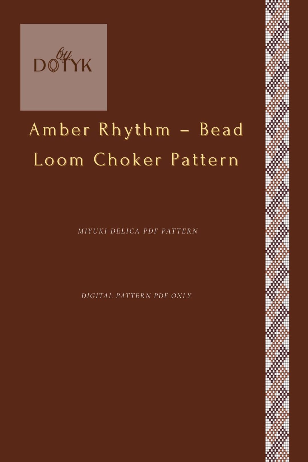 Geometric Bead Loom Choker Pattern – Amber Rhythm Design (PDF Pattern ...