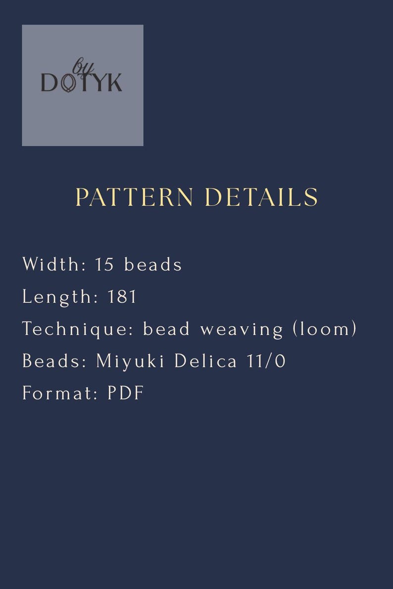 Midnight Gold Path – Bead Loom Pattern, Folk Geometric Design PDF - Etsy