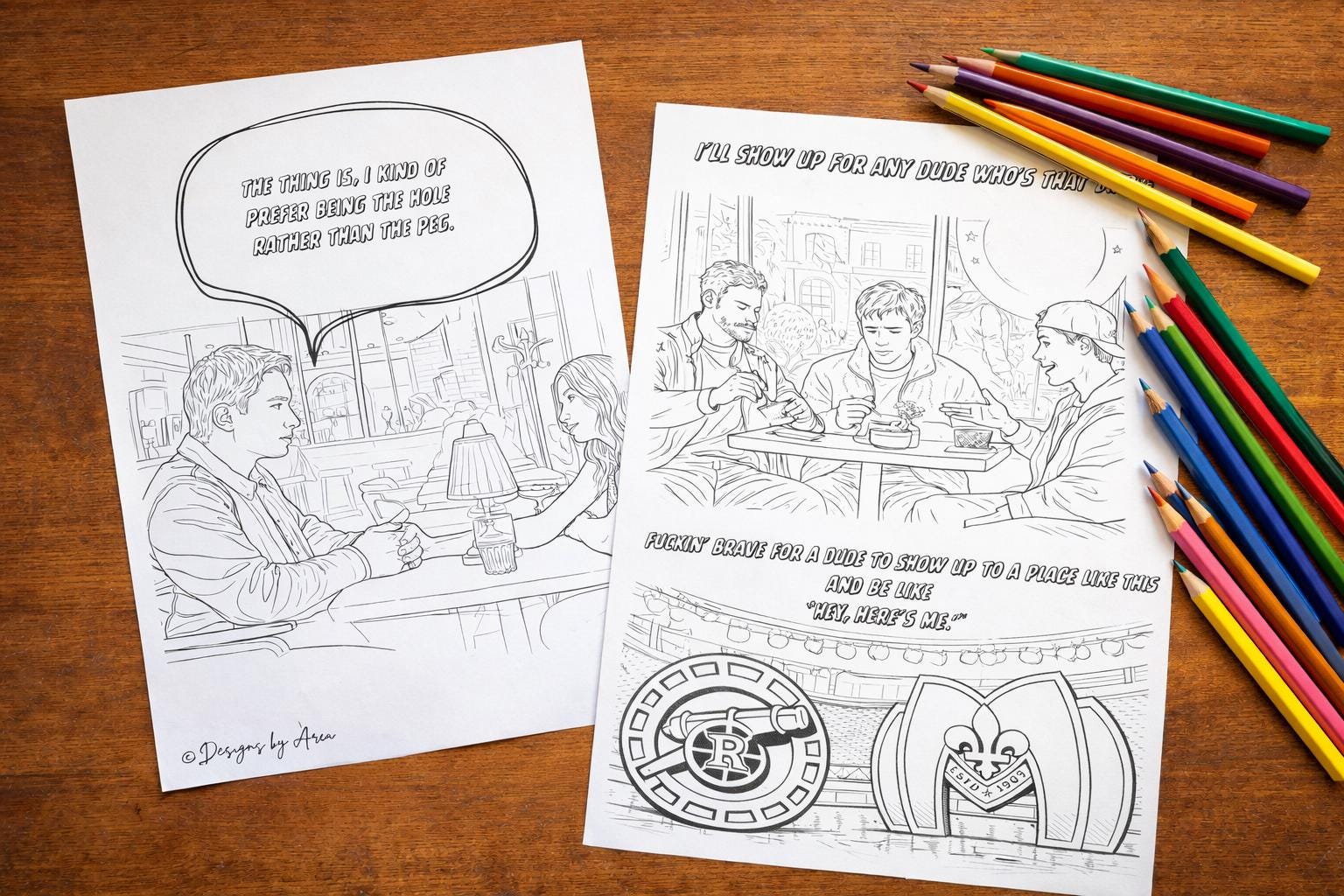 The Ultimate Heated Rivalry Coloring Pages - Etsy
