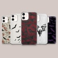 Bat Phone Case Gothic Aesthetic Cover for iPhone 17Pro, 16, 15, 14, 13, 12, 11, Samsung S26, S25, S24, S23Fe, A16, A56, Pixel 10, 9Pro, 8A product logo