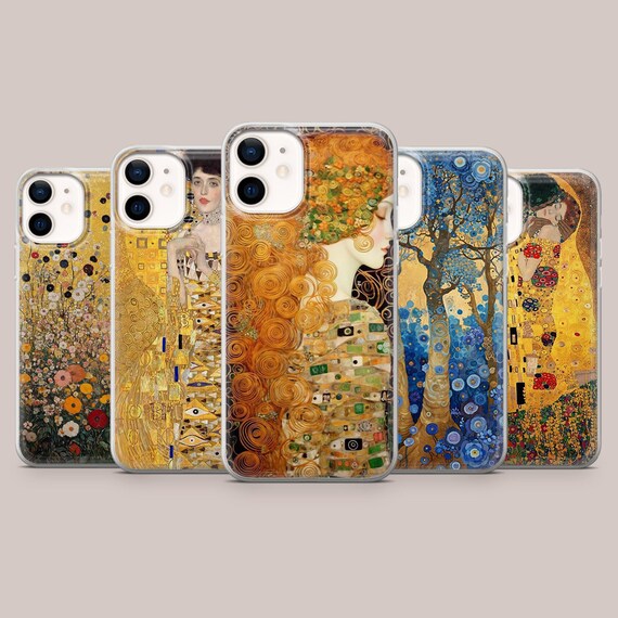 Gustav Klimt Phone Case Fine Art Cover for iPhone 17, 16Pro, 15, 14, 13, 12, Samsung S25, S24, S23, S22, A16, A56, A55, Pixel 10Pro, 9Pro