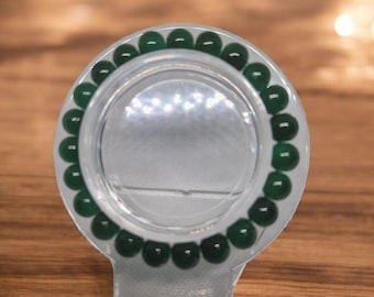 Green Gemstone Bracelet | Handmade Boho Beaded Jewelry