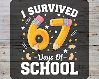 67 Days of School DTF Transfer, Ready to Press Teacher Shirt