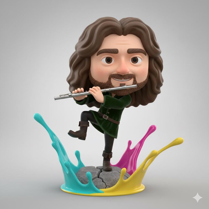 Ian Anderson Chibirock STL File, 3D Printable Rock Icon - Etsy