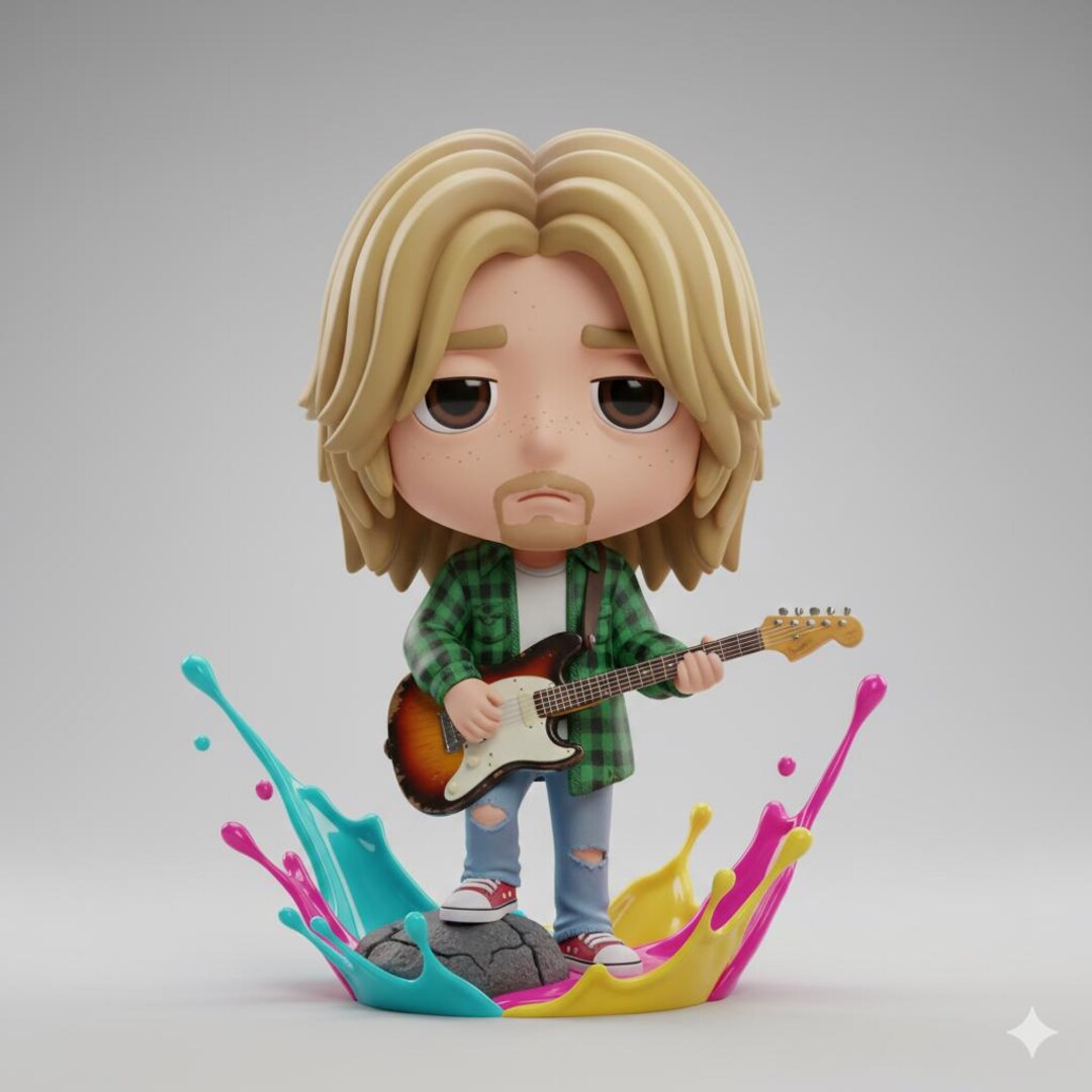Kurt Cobain Chibirock STL File, 3D Printable Rock Icon - Etsy UK