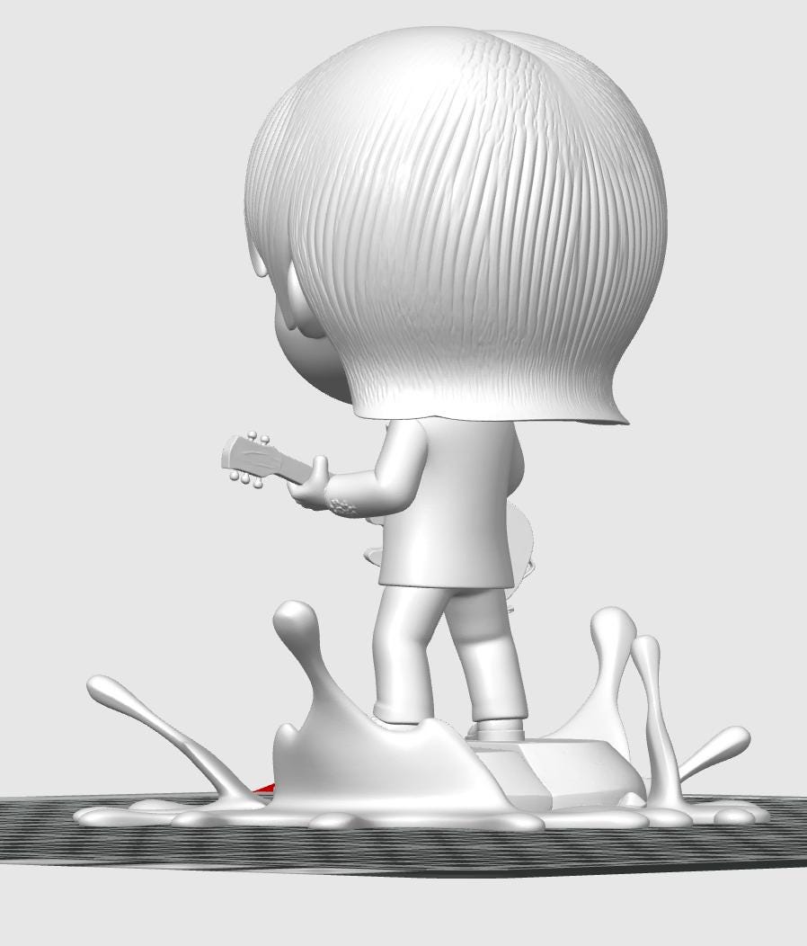 George Harrison Chibirock STL File, 3D Printable Rock Icon - Etsy