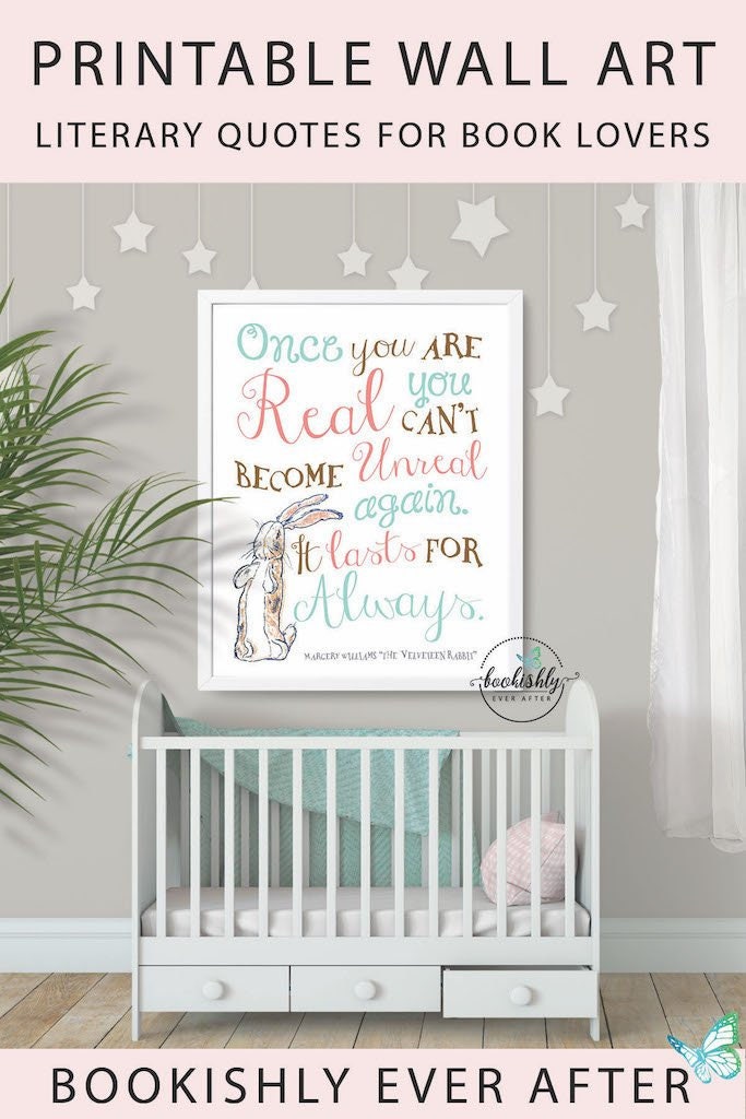 Velveteen Rabbit Nursery Wall Art Gift for Baby Art Print Etsy