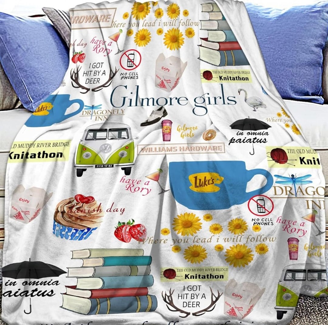 Gilmore Girls Fleece Blanket, Vintage Stars Hollow, Gilmore Girls
