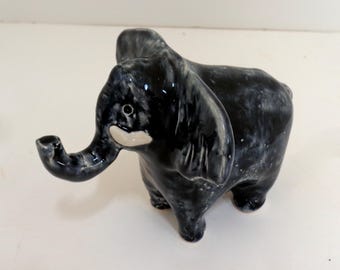 Porcelain Clay Hand Built Elephant Sculpture