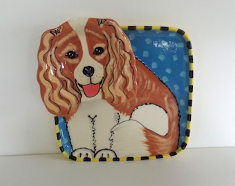 Hand Made Ceramic Cavalier Chip and Dip