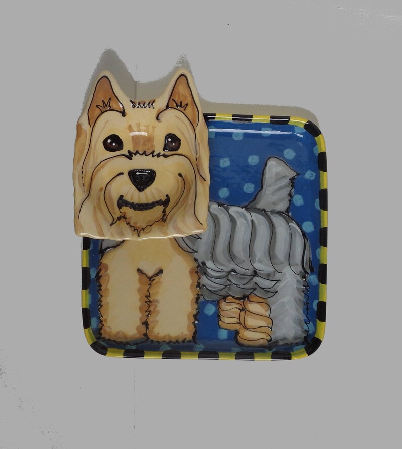 Yorkie Chip and Dip Tray