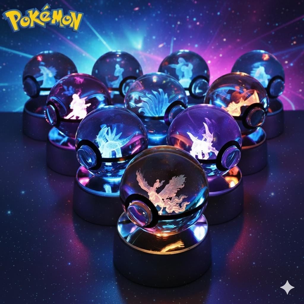 Glowing pokeball - Etsy 日本