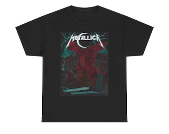 Metallica Cardiff Dragon Tour-T-shirt | Heavy Metal-concertshirt M72 Tour